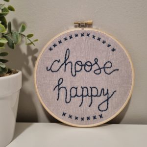Stitch Quote - Choose Happy