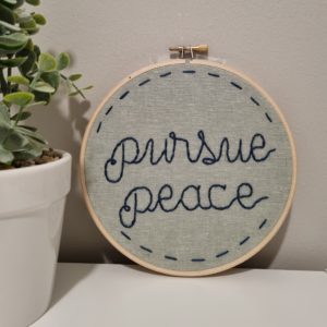 Stitch Quote - Pursue Peace